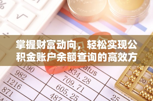 巴塘掌握财富动向，轻松实现公积金账户余额查询的高效方式