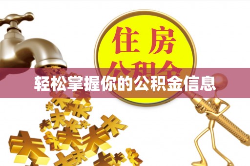 巴塘轻松掌握你的公积金信息